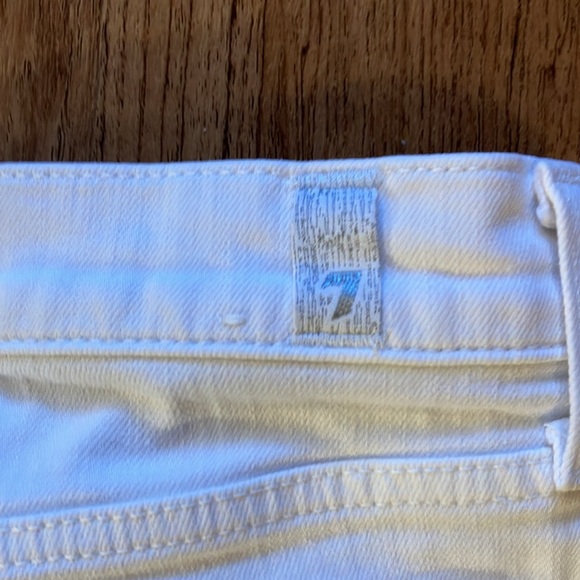 7 for all mankind size 28 Women's White Flared Jeans - Picture 7 of 7